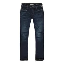 Calça Masculina Jeans Narrow Pregas Joelho