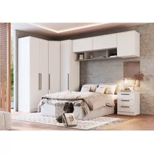 Guarda Roupa Casal Modulado 9 Peças Requinte Branco Bcwt