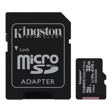 Tarjeta De Memoria Kingston Sdcs2 S2 Canvas Select Plus Con Adaptador Sd 32gb