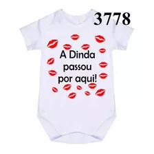 Body Bebê Personalizado A Dinda Passou Por Aqui C 3778