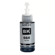 Refil Tinta Comp T664 L110 L120 L220 L355 L365 L375 L395 Bk