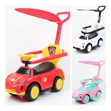 Carrito Correpasillos Para Niños Tipo Jeep Color Rosado