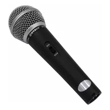 Microfone Wvngr M-58 Dinâmico Cardioide Cor Preto/prata