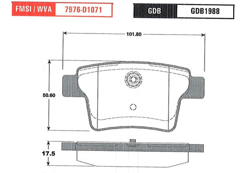 Balatas Trw Traseras Mercury Sable 2008 A 2009 Foto 2