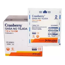 Gasa Estéril 7,5x7,5 Cm No Tejida Cranberry Caj 50x2 Un