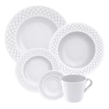 Aparelho De Jantar De Porcelana Tramontina Ingrid 20 Peças