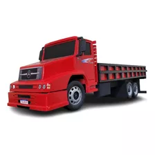 Caminhão Mb 1620 Truck Gigante Carroceria Mdf Miniatura Verm