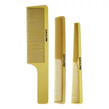 Babyliss Barberology Kit X3 Peines Gold Fibra Peluquería 3c