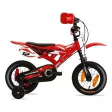 Bicicleta Baccio Motorbike R12 Estilo Cross Rueditas Sonido