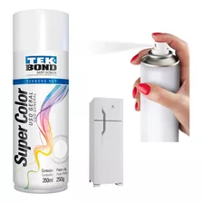 Tinta Spray Branco Brilhante P/ Pintura Geladeira Metal