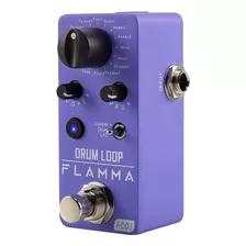 Pedales De Guitarra Flamma,drum, Looper, Drum Looper,purpura