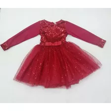 Vestido Fiesta Est. Glitter Rojo #ch-m-g-xg Karamella R