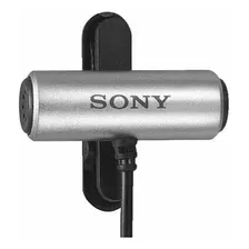 Microfone De Lapela Sony Ecm-23 Prata