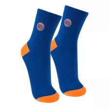 Meia Cano Médio Nba New York Knicks 39/43 - Azul / Laranja