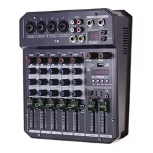 Mesa De Som Boxx 6 Canais T6 Com Interface De Audio