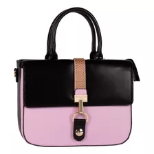 Bolsa De Mano Nicole Lee Bicolor Con Solapa Ss22 Color Lila