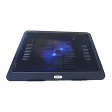 Soporte Base Para Portátil 15.4 Pulgadas, Enfriador Led Externo, Escritorio Usb, Color Negro, Led, Color Azul