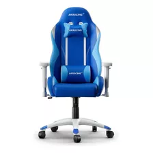 Silla Gamer Akracing California Series Teletrabajo O Gaming Color Azul Material Del Tapizado Cuero Sintético