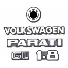 Kit Emblemas Volkswagen Parati Gl 1.8 - 1983 Até 1990