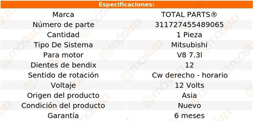 (1) Marcha Sist. Mitsubishi Ford E-350 Club Wagon V8 7.3l 03 Foto 4