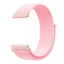 Pulseira Nylon Loop Encaixe Universal 22mm Todas As Cores Cor Rosa Pérola Largura 22 Mm