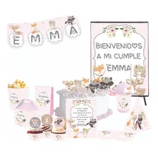 Kit Imprimible Animales Del Bosque Personalizado