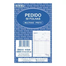 20 Blocos Pedido Multivias Preto Médio 1 Via 50 Folhas