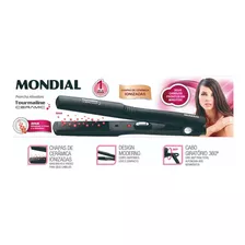 Prancha Cabelo Mondial Tourmaline Ceramic P15 Preta 110/220v