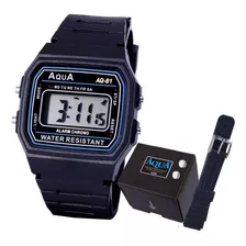 Relógio Digital Aqua Esportivo À Prova D'água + Pulseira 