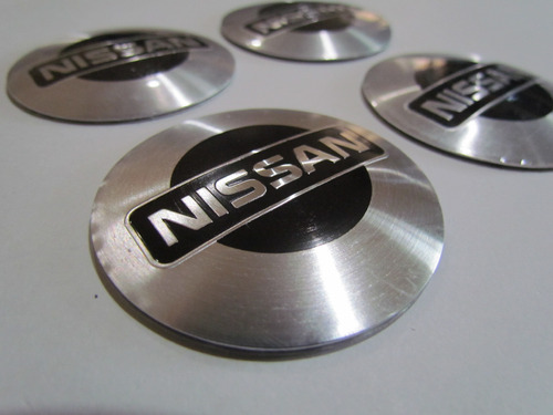 4pz Centros De Rin Emblema Nissan 56mm Foto 4