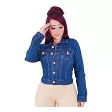 Casaco Femininas Jeans Basica Simples Dins Top Barata Lycra