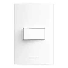 Interruptor Simples 4x2 Inova Pro 85033 Completo Alumbra Cor Branco