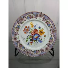 Manyantiques - Plato Porcelana Tsuji Coleccion Floreado