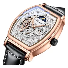 De Reloj Tourbillon Mecánico Impermeable De Cuero Chenxi