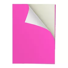 Papel Autoadhesivo A4 Color Fucsia - Inkjet - Laser