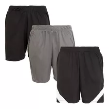 Kit 3 Short Bermuda Masculina Esporte Dry Fit Academia Verão