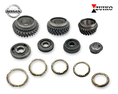 Kit Engranes Y Bronces Caja Nissan Pick Up D21 92-07 4x2 Foto 7