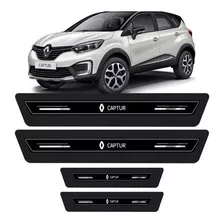 Soleira Protetora Porta Premium Renault Captur 2018 - Preto