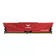 Memoria Ram Ddr4 8gb 3200mhz Teamgroup T-force Vulcan Z Rojo