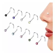 60 Piezas Piercing Nariz Paquete Mayoreo Nostril