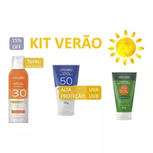 Kit Verão Protetor Solar Spray + Protetor Solar 50 + Pós Sol