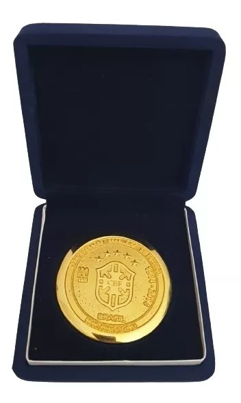 Medalha Oficial Futebol Cbf Centenário 100 Anos 1914-2014