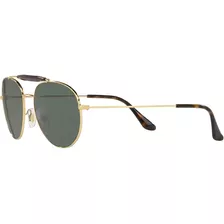 Sol Ray Ban Rb3540 Round Outdoorsman Metal Gold G15