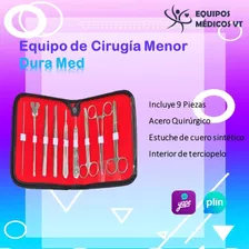 Equipo De Cirugía Menor En Acero Inoxidable De 9 Piezas 