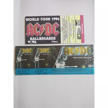 Ingresso World Tour 1996 Ac/dc Ballbreaker + Special Guests.