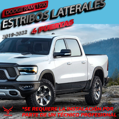 Estribos Dodge Ram 1500 Doble Cabina 19 2020 2021 2022 Torus Foto 2