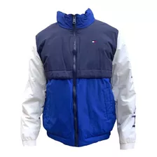 Chamarra Tommy Hilfiger Azul Rey C/azul Marino Y Blanco