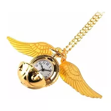 Colgante Reloj Snitch Harry Potter Dorado Brillante Oro