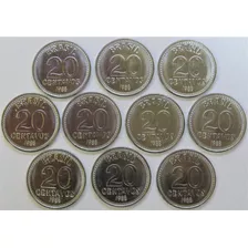 10 Moedas De 20 Centavos 1988 - Ref. 0157