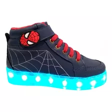 Tênis De Led Recarregável Infantil Masculino Aranha